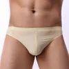 MUITOPANTES ELÁSTICAS MENICAS MENICAS SOLIOIS SEXO SEXO EXTRA-FINLHA BUILAS BRIDADAS DESLIGADAS Mens Ice Seda de seda de uma peça baixa de calcinha de roupas íntimas