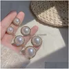 Dangle Chandelier Fashion Jewelry S925 Sier Post Rhinstone Faux Pearl Beads Long Earrings Lady Elegant Stud Drop Delivery Dh8I9