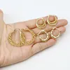 Hoop Earrings 5 ​​Par Multi Design Gold Metallic Plated Classic Simple Fashion Lovely Women Jewelry 30715