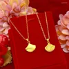 Pendant Necklaces Fashion Women Necklace Statement Jewelry 14K Gold Plated Chain Choker Mini Skirt Female Birthday Gifts