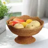 Cesta de frutas com pés para armazenamento de cozinha, organizador de despensa, serviço de lanche de comida