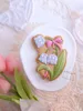 Baking Moulds Flores Convallariae Shape Cookie Cutter Stamp Mother's Day Flower Shaped Mold 3D Raised Stamps