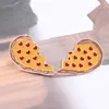 Pins Broches Nouveau 2 pièces ensemble cassé Pizza en forme de coeur émail broche vêtements sac à dos accessoires broches Badge broches bijoux cadeau pour enfants Z0421