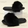 Slippers Women Colorful Versatile Home Flat Slippers Solid Color Open Toe Winter Fur Warm Non-slip Leisure Bedroom Mute Female Shoes T231121