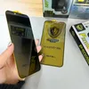 Protezione dello schermo per iPhone 15 Pro Max 14 Plus 13 Mini 12 11 XS XR X 8 7 SE 99H Privacy Vetro temperato OG ESD Pellicola di copertura ANTISTATICA Antiriflesso Spy Premium Proof