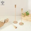 Candle Holders 3PcsSet European style Metal Simple Golden Wedding Decoration Bar Party Living Room Home stick 230420