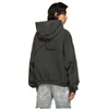 Tasarımcı Giyim Hoodies Sweatshirt High Edition Rhude Kapsül Nakış Harf Kapşonlu Triko High Street Moda Marka Fermuar Gevşek Hoodie Coat Toptan