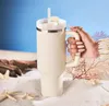 DHL 1: 1 مع شعار 40oz مغامرة الفولاذ المقاوم للصدأ H2.0 الكؤوس Tumblers مع مقبض قش قش سفر السيارات الفراغ معزول زجاجات مياه الشرب 1pc GG1121