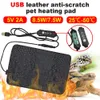 Electric Blanket USB Pet Heating Pad Terrarium Reptile Heat Mat 3 Gear Electric Blanket Heater Adjustable Temperature Controller Incubator Mat 231120