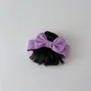 Saç Aksesuarları Moda Sevimli Bebek Kız Kız Peruk Şapka Saç parçası 0-1Y Doğumlu Çocuklar Kızlar Bow Head Bands Head Bantlar