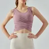 AL0LULU Yoga Sports Underwear women with chest pad Yoga vest running fitness top