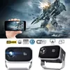 Inne elektronika przenośna mini -projektor Mini Projector LED Wi -Fi Sync Sync Screen Smartphone 3D Cinema Obsługa 1080p 4K HD Smart TV 231117