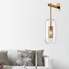 Wall Lamp Vadim Post-modern Gold Glass For Bathroom Mirror Light Fixtures Nordic Home Lighting Decor E14 Bed Room