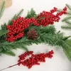 Christmas Decorations 110pcs Simulation Berry 14 Berries Artificial Flower Fruit Cherry Plants Home Party Decoration DIY Gift 231120