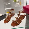 Valentine Sandalen High Heel Designer Sandalen Dames Heel Leather Slippers Platform Slide Rubber Sandaal Sandaal Zomer Fashion Patform GSDGFVX HZRF