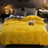 Deken Flanel Dekbedovertrek Big Size Zacht Warm Verdikking Covers Winter Koraal Fluwelen Bed Cover Thuis Beddengoed Kussenslopen Dropship 231120