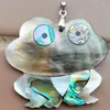 Pendentif Colliers Femmes Bijoux De Mode 40x48mm Coquille D'ormeau Grenouille Art Perle 1 Pièces D1225