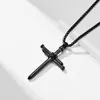 Rétro Nail Croix En Acier Inoxydable Pendentif Collier Ig Populaire Minimalisme Personnalisé Bijoux De Mode Unisexe Croix Collier Cadeau Dropshipping Ventes En Gros