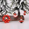 Christmas Decorations 6pcs10pcs Small Wooden Pendant Gift Box Train Hanging Tree Decoration 231120