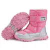 Bottes Filles chaussures bottes roses Style enfants botte de neige hiver chaud fourrure antidérapant 0utsole grande taille 27 à 38 enfants bottes pour filles 231121