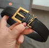 Belt for Women Genuine Leather 3.0cm Width High Quality Men Designer Belts Y Buckle cnosme Womens Waistband Cintura Ceintures 90-115cm