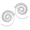 Hoop Earrings Exaggerated Vortex Gear Shaped Creative Personalized Circular Spiral