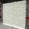 장식용 꽃 고급 3D 흰색 꽃 벽 이벤트 결혼식 배경 데코 로즈 천 커튼 인공 꽃 파티 소품 창 디스플레이