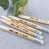 Party Favor Engraved Pencil Arts And Craft Wooden Gifts Personalised Name Date Wedding Favour 5th Anniversary