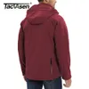 メンズジャケットTacvasen Windproof Winter Fleece Lining Hooded Jacket Mens Waterproof SoftShell Jacket Coat Hiking Work Tactical Jackets Outwear 231120