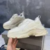 trippel s sneakers män kvinnor toppkvalitet designer skor lyxig svart vit beige kricka blå uppfödda röda rosa herrtränare rensar ensam plattform tennis gammal casual sko