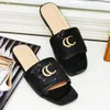 Womens Slippers sandals beach designer classic Flat home outdoor luxury summer womens leather sequin flip-flops Euro size