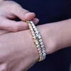 Design classique élégant d couleur Vvs collier Bracelet argent 925 Moissanite Tennis chaîne ensembles de bijoux pour femmes homme