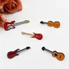 Pins Brooches Hot Selling New Musical Instrument Series Electric Guitar Violin Yukri Metal Enamel Brooch Fashion Personality Pin Badge Gift Z0421