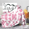 Mantas Blanco Negro Vaca leopardo Estampado de lana Manta Cálida Dormitorio Mantas Cama Sofá Ropa de cama Textiles para el hogar Edredón para niños adultos