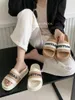 Slippers Ins Style Summer Men Women Indoor Eva High Soft Bottom Sandals Open Toe Trend Slides Light Beach Shoes Home