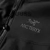 Coats Ceket Tasarımcısı Arcterys Klasik Erkekler Açık Gamma LT Serisi Açık Yumuşak Kabuk Kapşonlu Ceket Şarj Ceket Erkekler Siyah Xs