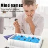 Magnetic Schess Game Party Supplies Fun Table Top Magnet Game Intellektuell utveckling Portable Chess Board för familjens samling