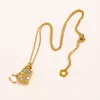 Designer Brand Letter Pendant Necklace For Women Trendy JewLery Halsband Fashion Chain Elegance Jewets Gift TMLH