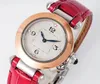 Top Stylish Quartz Watch Women Gold Silver Dial Sapphire Glass 30mm Cal.157 Classic Design Wristwatch Ladies Elegant Leather Strap Clock 1913