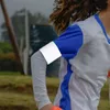 Soporte de muñeca 4 piezas Footbal Captain Arm Bands Balón de fútbol en blanco Brazalete de fútbol Nylon DIY Brazaletes Futbolines resistentes al desgaste