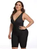 Shapers feminino Shapewear Mulheres de corpo inteiro modelador de uma peça de barriga de emagrecimento PLUS PLUS TAMANHO HIP CJ048