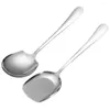 Set di stoviglie Cucchiai da zuppa Posate Paletta in acciaio inossidabile Grande servizio Grande controllo delle porzioni da cucina