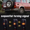 Montagem da luz traseira para o Toyota Land Cruiser FC 1984-2021 LED LUDER TRANSHELA BRADEMENTO REVERSO TRASEIRA BACK-UP LIGHT DRL LUZES