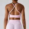 Outfit da yoga Nadanbao donna sportiva reggiseno senza cuciture top traspirato di moda tra croce femminile sport senza schienale abbigliamento da esterno