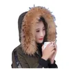 Scarves REAL Raccoon Fur Collar Hats Stripe Down Jacket Cotton Coat Accessories Poncho Feminino Inverno Cachecol 231121