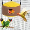 Vogelkooien Warm Vogelnest Wintercabine Snooping Hangmat Kooi Accessoires Pluche Schuilplaats Geschikt voor Gerbil Kleine Papegaai 231120