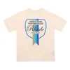 Designer Fashion Abbigliamento Tees Magliette Summer Flag Print High Street Loose Oversize Coppia Trend Brand Rhude T-shirt manica corta Top Cotton Streetwear