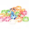 Couple Rings Bk Lots 30Pcs Teenage Cute Rainbow Resin Acrylic Mix Color Women Girls Sweet Charm Finger Accessories Party Lov Dhgarden Dhdko