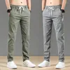 Men's Pants Autumn Slim Straight Jogging Elastic Waist Fashion Korean Sweatpants Cargo Trousers Male Brand Gray Black Blue