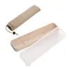 مجموعات أدوات المائدة تصميم فتحة فتحة شفافة غطاء القمح القمح مع حقيبة تخزين محمولة مربع أدوات المائدة سفر محمولة